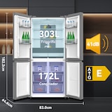 thumbnail of Frigorífico Americano VOK - 475L, No-frost Total, Motor Invertor, 182,2 Cm, Color Inox