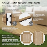 thumbnail of ML-Design – WPC Abschlussleiste – gerade 30x2x7,5 cm Teak | Holzoptik, geriffelt, für Terrassenfliesen