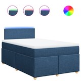 thumbnail of vidaXL Boxspringbett mit Matratze Blau 120x200 cm Stoff