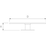 thumbnail of Pratos de servir. Prato de vidro giratório ø30x60 mm.
