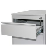 thumbnail of Rollcontainer Stahl Profi 2 Schubladen HxBxT 60x46x60cm lichtgrau SZAGATO Bürocontainer Schreibtisch Unterschrank Rollcontainers Rollcontainer Büro