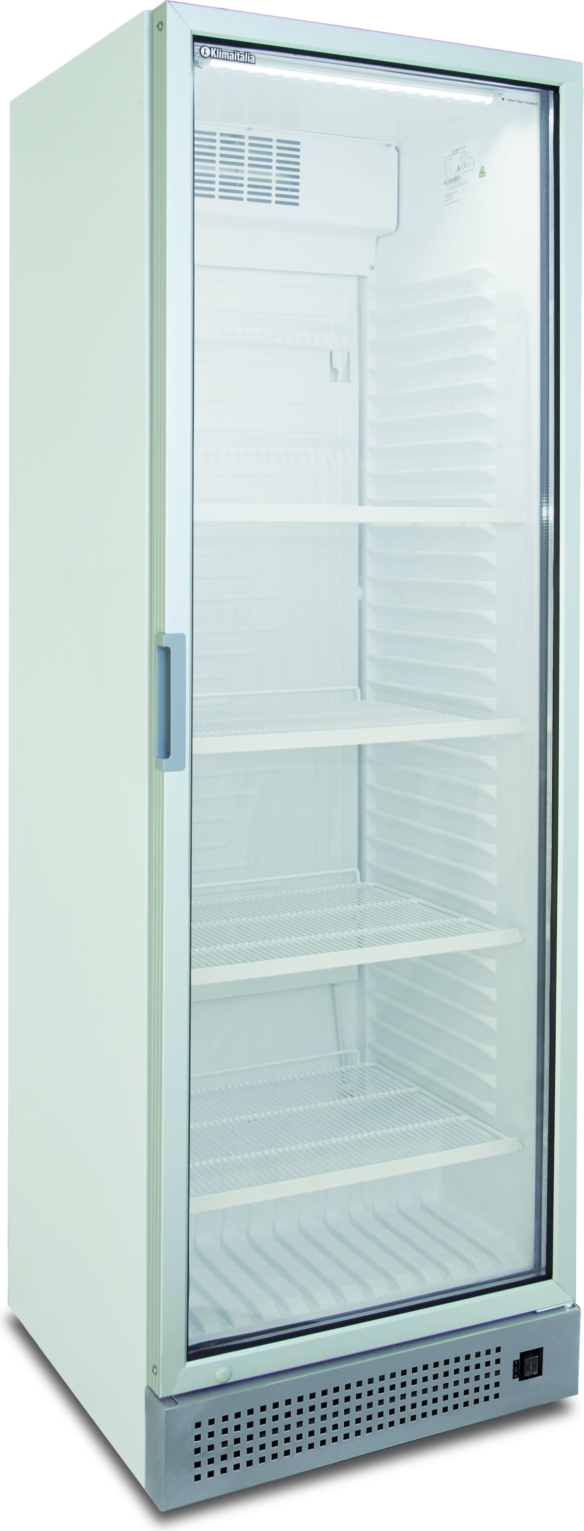 KLIMAITALIA Statischer Getränkekühlschrank mit Umrührer und analogem Thermometer. Temperatur 0°C/+10°C.  Modell CL372VWHITE