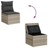 thumbnail of vidaXL 6-teiliges Garten-Sofa-Set mit Kissen aus hellgrauem Poly-Rattan
