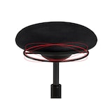 thumbnail of Mayer Sitzmöbel, Drehhocker mit 3D-Sitzelement 1353, Karibikblau, Kunstleder, 1353_03_30565