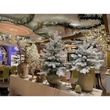 thumbnail of Tannenbaum künstlich mit Beeren im Stoffsack 20cm Grün / Weiß / Rot