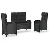 thumbnail of HELLOSHOP26 - Juego de comedor de jardín muebles de exterior con cojines 3 piezas negro 02_0014136