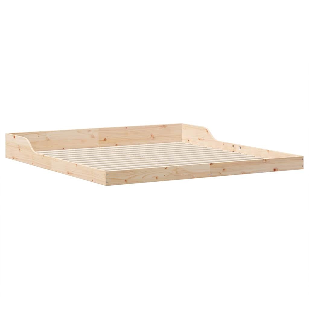 vidaXL Bedframe Bruin 180 x 210 cm Massief grenenhout