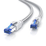 thumbnail of Primewire Patchkabel CAT 8 mit Baumwollummantelung - Gigabit Ethernet LAN Kabel - 40 Gbit/s - S/FTP PIMF Schirmung - Netzwerkkabel - 20m