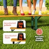 thumbnail of Casaria Bierzeltgarnitur 220 cm 1 Biertisch 2 Bierbänke Klappbar 3 tlg Festzeltgarnitur