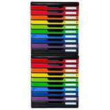 thumbnail of Exacompta 302798D 1x MODULO modulaire ladenbox met 10 gesloten laden voor documenten A4+, Iderama, zwart-harlekijn