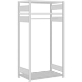 thumbnail of PROREGAL Garderobenregal FALKE Stecksystem | Grundregal, erweiterbar | HxBxT 200x100x60cm | 3 Fachboden + Kleiderstange | Verzinkt