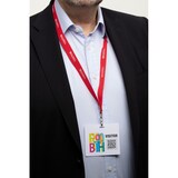 thumbnail of Badge Visitor Badge 97x86cm adhésif blanc UE=100 pièces