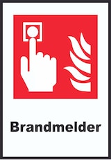 thumbnail of Brandmelder Schild A1 Rückseite selbstklebend