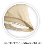 thumbnail of Kissenhülle Kissenbezug Doppelpack mit Reißverschluss hochwertige Jersey Qualität Schwarz 40 x 40 cm