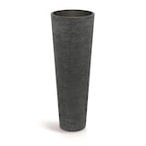 thumbnail of WellHome - Blumentopf aus Rotationsgeformtes Polyethylen 31L Ø48x135cm in farbe Granitschwarz - Tubra Round SLIM HIGH