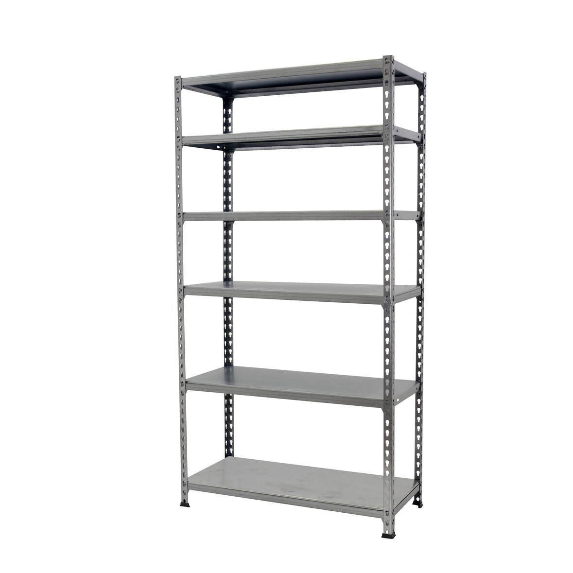 SimonRack Metallregal, 2500x900x500 mm, 6 Ebenen, Metallboden, 180 kg Biegepunkt, Grau - Simonclick