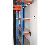 thumbnail of SimonRack Industrieel rek, 2000x1200x750 mm, 400 kg buigpunt, 3 houten legborden, garagerek, Blauw/Oranje/Hout- Ecoforte