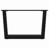 thumbnail of vidaXL Couchtischbeine V-Form 2 Stück Schwarz 60x(30-31,3) cm Stahl