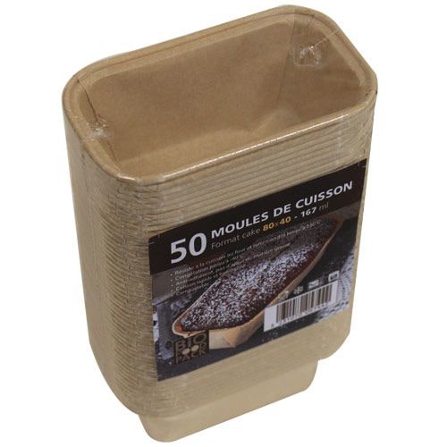 Moule de cuisson mini cake 167 ml x 50