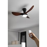 thumbnail of DUPI Ventilador de Techo PRO AIR | Motor DC Silencioso | 6 Velocidades | Luz LED Dimmable 3000–6000K | Temporizador | Ø 80 cm | Negro / Nogal