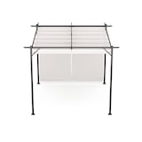 thumbnail of Blumfeldt Pantheon Robust Pergola 3x3m wetterbeständig Stahl pulverbeschichtet seitliche Rollläden Beige