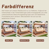 thumbnail of Merax 3-Sitzer Hollywoodschaukel Lounge mit Getränkehalter & ausziehbare Fußstütze, Auflagen & Polyesterdach, Beige