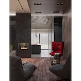 thumbnail of Bioethanol-Kamin 2Side 800 Slim Einbau mit zwei Fronten - Mattschwarz, mit Glas, 1L Brenner, Modernes Design