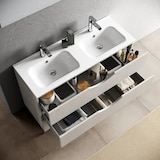 thumbnail of Mobile Bagno Sospeso 120cm Effetto Pietra Con Doppio Lavabo - Blu Effetto Pietra