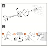 thumbnail of NOBO Lavagna Bianca Magnetica Modulare senza Cornice, montaggio magnetico,450x600mm, 1915656
