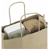 thumbnail of MONOUSO - Bolsa Papel Kraft con Asas 115g/m² 24+11x32cm (25 Uds)