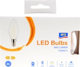 thumbnail of aro LED Glühbirne C35, E14, 6.5 W, 220-240 V, warmweiß, 4 Stück