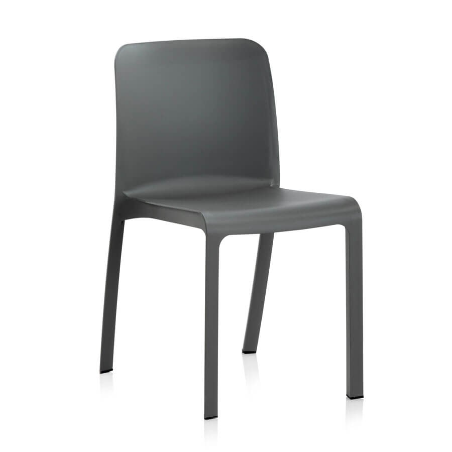 SP Berner - Pack de 6 Sillas Grana - Apilables, Ergonómicas y Resistentes - Antracita