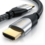 thumbnail of Primewire 8k HDMI Kabel 2.1, Ultra High Speed II mit Ethernet, 8K UHD II, 3D TV, eARC, HDR10+ - 4320p 120 Hz mit DSC, 7680 x 4320, Nylonmantel - 5 m