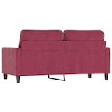 thumbnail of vidaXL 2-Sitzer-Sofa Weinrot 140 cm Samt