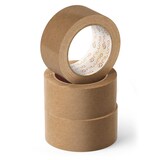 thumbnail of OFITURIA Cinta Adhesiva Ecológica de Papel Kraft color Marrón. Cinta de Carrocero para Embalaje (48 mm x 80 mts - Kraft, 3 Rollos)