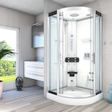 thumbnail of Dampfdusche Duschkabine Sauna Dusche D58-00T3 80x80 cm ohne 2K Scheiben Versiegelung