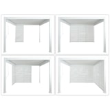 thumbnail of Aluminium Lamellenwand für Pergola HWC-N94 3x3m, Lamellenpaneel Modul Seitenwand Sichtschutz, 213x94cm ~ weiß