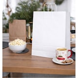 thumbnail of MONOUSO - Bolsa Papel Kraft Blanca con Asas 110g/m² 42+16x49cm (25 Uds)