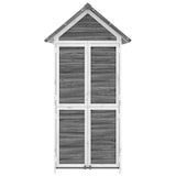 thumbnail of Helloshop26 - Tuinhuisje blokhut berging buitenschuur stevige gereedschapsschuur 89 x 52,5 x 175 cm massief grijs grenenhout 02_0022419