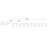 thumbnail of LED Papier-10er-Lichterkette "Fußball" indoor