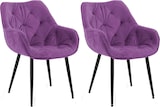 thumbnail of 2er Set Stuhl Tanna Samt lila