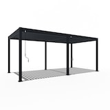 thumbnail of Weide Deluxe & Classic | Pergola Aluminium freistehend | 6 x 6 M | Lamellendach anthrazit + Verbindungskit 3 Meterㅤ