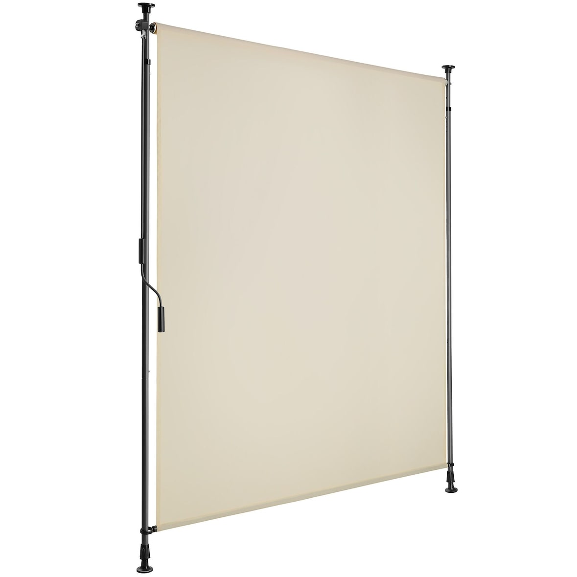 tectake Store banne TAIJA avec manivelle - 120 x 310 cm, beige - 406152