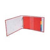 thumbnail of Exacompta 51060E 10x Ringbuch A5 ohne Etikett 2-Ringe 25mm für Karteikarten 125x200 mit 2 säzte Register - Farben sortiert