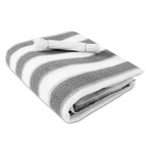 thumbnail of Balkonsichtschutz 90 x 500 cm / grau-weiß gestreift