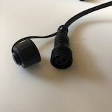 thumbnail of Guirlande guinguette extérieur 10M 20 ampoules LED blanc chaud E27 1W câble noir extensible