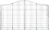 thumbnail of vidaXL Gabionen mit Hochbogen 15Stk. 200x30x100/120cm Verzinktes Eisen