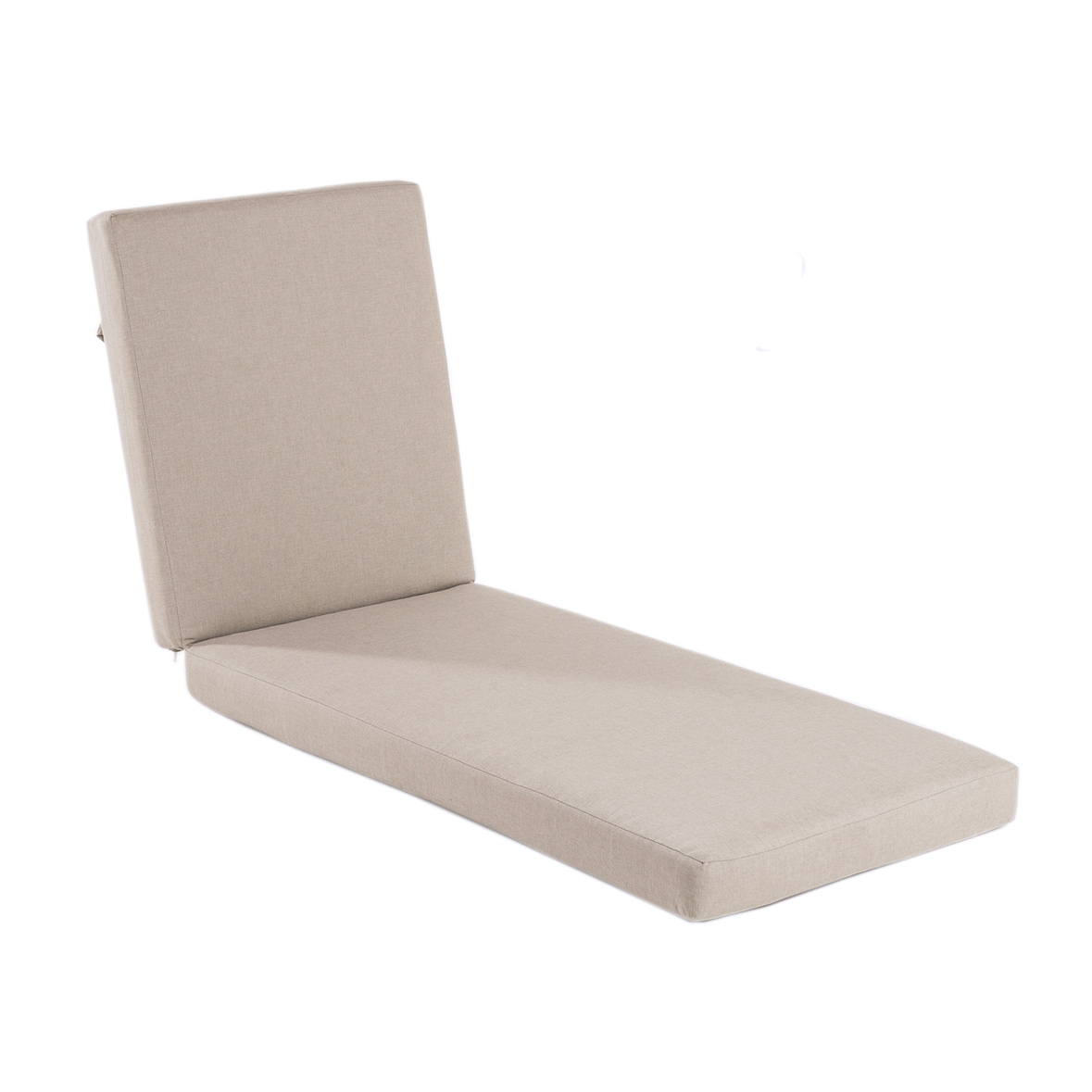 Almofada de espreguiçadeira. Alta espessura de olefina cor marrom torrado. Tamanho: 190x60x10 cm