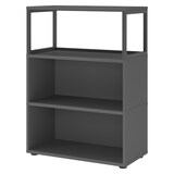 thumbnail of bümö flexi Regal mit werkzeuglosem Schnellaufbausystem, Dekor: graphit - Modulares Aktenregal 80 cm breit aus Holz für 3 Ordnerhöhen mit