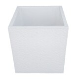 thumbnail of Vase carré en béton peint blanc - 40x40x45cm